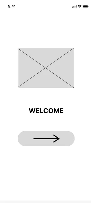 Low fidelity wireframe
