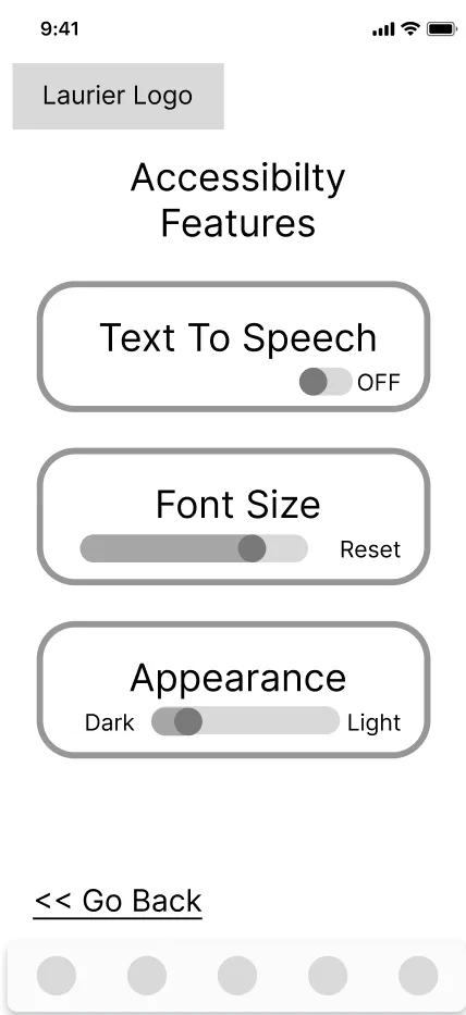 Low fidelity wireframe