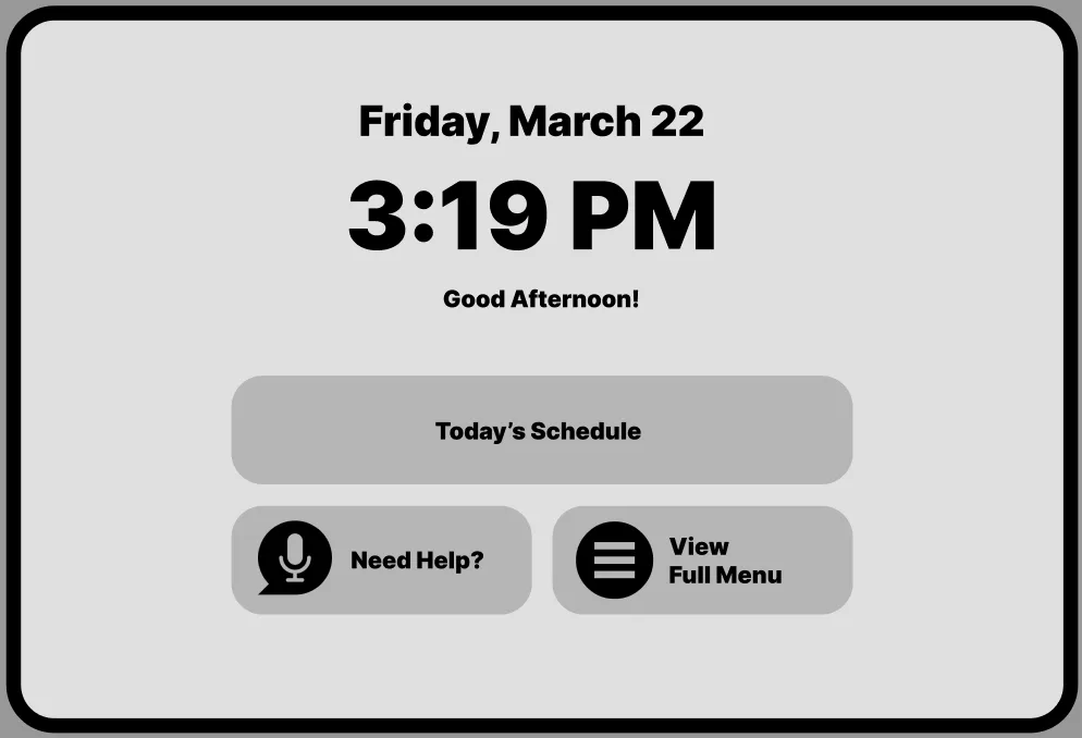 St. Joseph's low fidelity wireframe
