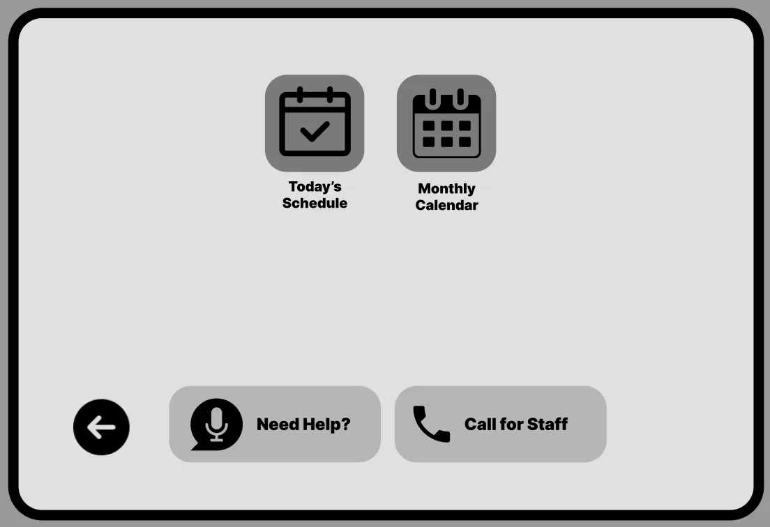 St. Joseph's low fidelity wireframe