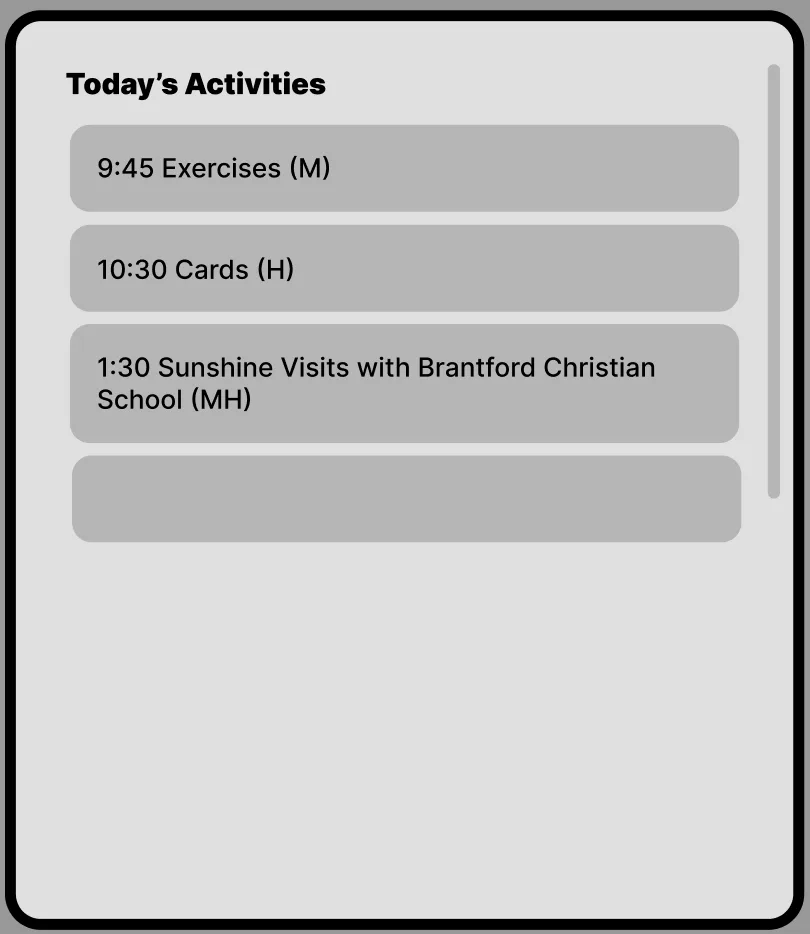 St. Joseph's low fidelity wireframe
